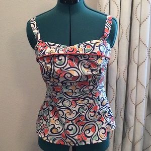 CAbi colorful cami top size 6